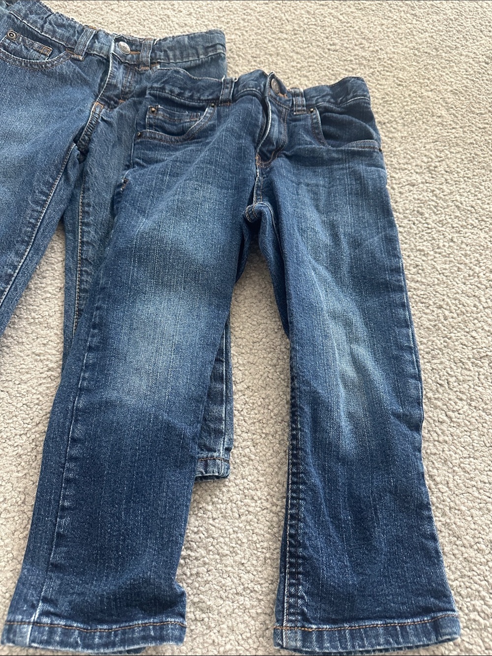Cat & Jack Kids' Assorted Blue Denim Jeans Trio - Picture 2 of 7